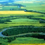 Река Ред-Ривер в Канаде. Фотография