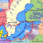Балтийское море на карте мира